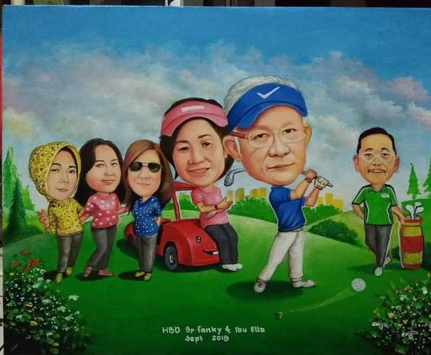 Jasa karikatur wajah