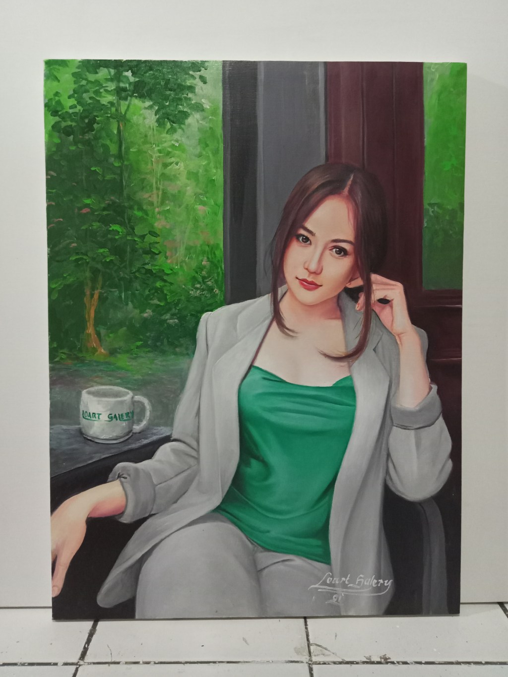 JASA LUKIS WAJAH ONLINE DI KANVAS CAT MINYAK&nbsp;085774655808