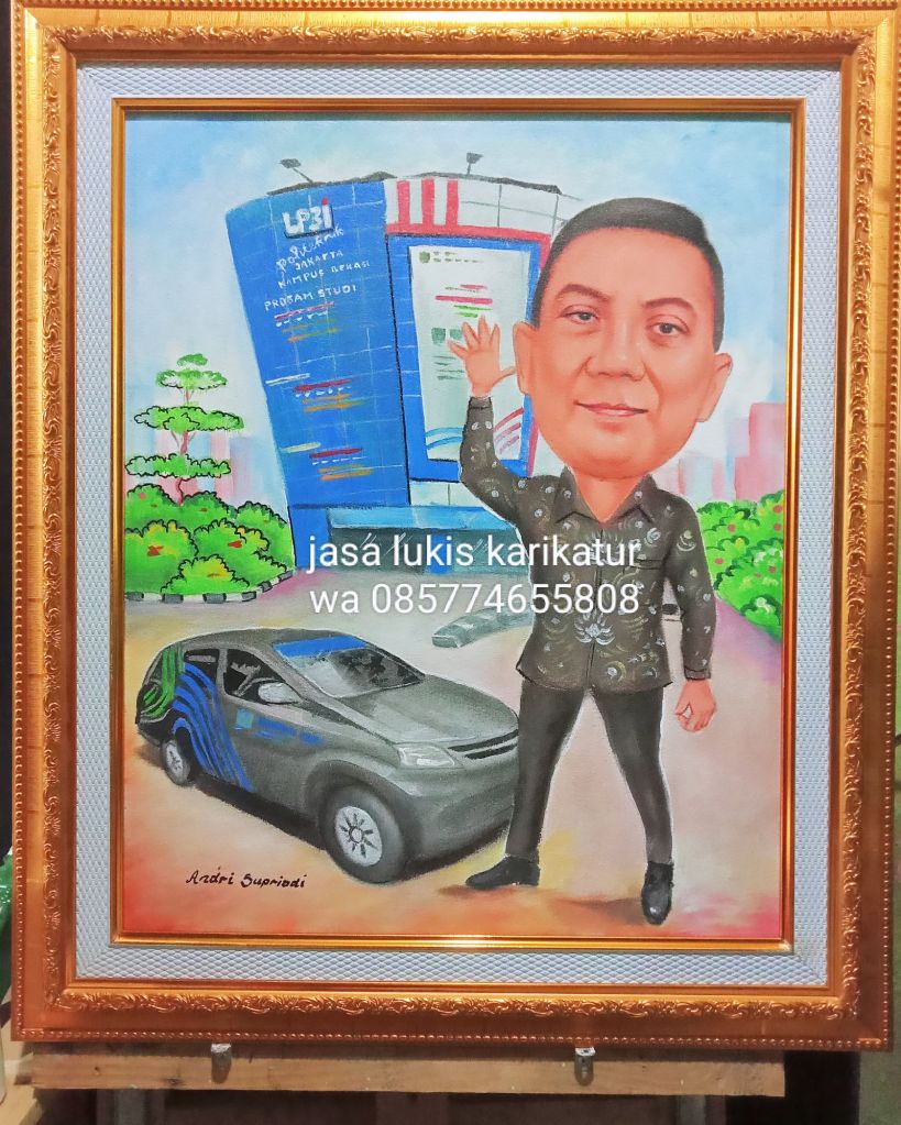 Pelukis karikatur di jakarta