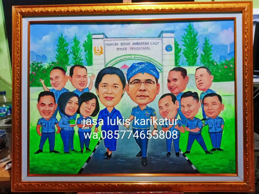 Pelukis karikatur di jakarta