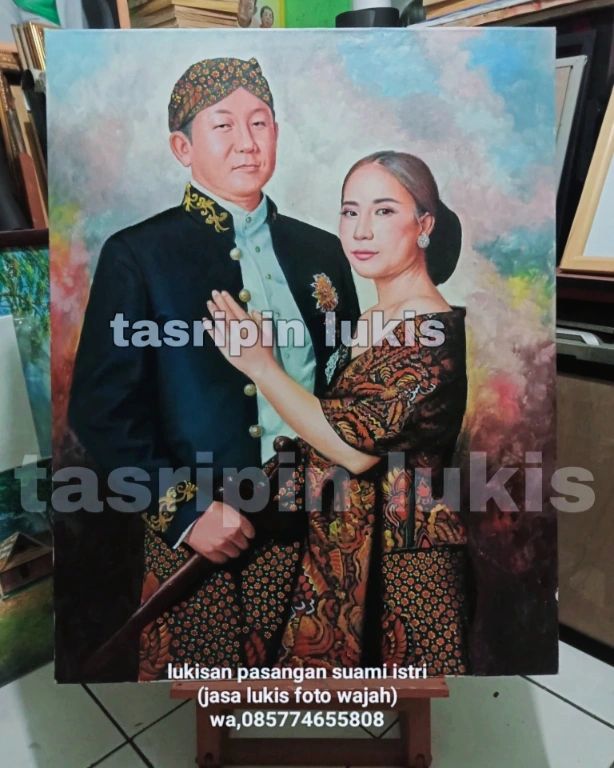 Jasa lukis wajah terdekat tangerang pelukis terdekat ,jasa lukis wajah di kanvas
