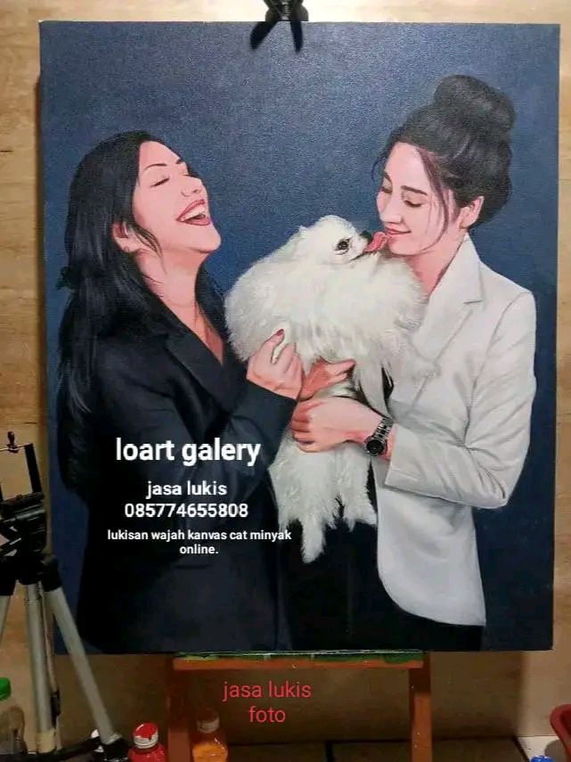 Jasa lukis wajah di surabaya,jasa lukis wajah terdekat,pelukis potret foto terdekat surabaya